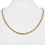 18k Yellow Gold 16.6g Solid Vintage 3mm Figarucci Link Chain Necklace Italy 20"