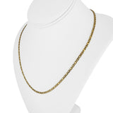 18k Yellow Gold 16.6g Solid Vintage 3mm Figarucci Link Chain Necklace Italy 20"