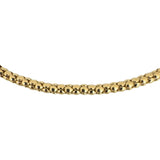 18k Yellow Gold 26g Vintage Ladies 4mm Popcorn Link Necklace Italy 26"