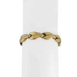 14k Yellow Gold 16.3g Ladies Polished 10mm Fancy Wave Link Bracelet Italy 7"