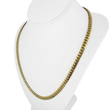 14k Yellow Gold 61.4g Solid Heavy 6mm Cuban Link Chain Necklace 22"