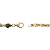 14k Yellow Gold 45.3g Solid Heavy 5mm Diamond Cut Rope Chain Necklace 26"