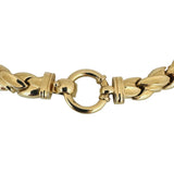 14k Yellow Gold 56.2g Ladies Polished Thick 12mm Fancy Link Necklace Italy 16"