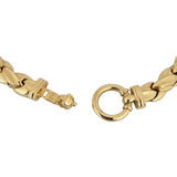 14k Yellow Gold 56.2g Ladies Polished Thick 12mm Fancy Link Necklace Italy 16"