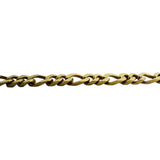 14k Yellow Gold 41.2g Solid Vintage UnoAErre Figaro Link Necklace Italy 18.5"