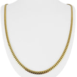 14k Yellow Gold 33g Solid Heavy 4mm Cuban Link Chain Necklace 26"