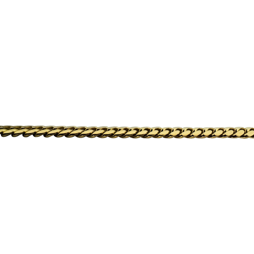 14k Yellow Gold 33g Solid Heavy 4mm Cuban Link Chain Necklace 26"
