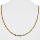 14k Yellow Gold 5.6g Thin Flat 2.5mm Mariner Link Chain Necklace Italy 21.5"