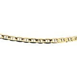14k Yellow Gold 5.6g Thin Flat 2.5mm Mariner Link Chain Necklace Italy 21.5"