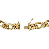 14k Yellow Gold 14.7g Ladies Hollow 10mm Curb Link Bracelet Italy 7.25"