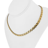 14k Yellow Gold 17.2g Ladies 5.5mm Fancy Geometric Link Necklace Italy 17"