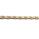 14k Yellow Gold 17.2g Ladies 5.5mm Fancy Geometric Link Necklace Italy 17"