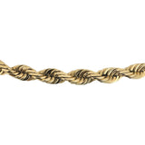 14k Yellow Gold 51.8g Solid Heavy 6mm Diamond Cut Rope Chain Necklace 20"