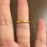 Antique 22k Yellow Gold 6g Solid 3.5mm Band Ring Size 7.5