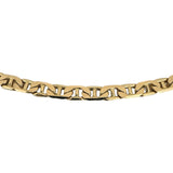 14k Yellow Gold 43.5g Solid Men's 7mm Mariner Link Chain Necklace Italy 22"