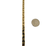 14k Yellow Gold 32.3g Solid Men's 5.5mm Mariner Link Chain Necklace Greece 20"