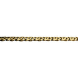 14k Yellow Gold 17g Solid Vintage 6mm Fancy Curb Link Bracelet Italy 7.75"