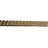 14k Yellow Gold 22.4g Solid Imperial Gold 10mm Beaded Wheat Link Bracelet 7.25"