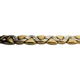 14k Yellow and White Gold 20.5g Ladies 11.5 Fancy Link Bracelet 7.75"
