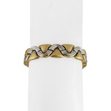 14k Yellow and White Gold 20.5g Ladies 11.5 Fancy Link Bracelet 7.75"