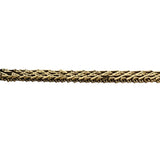 14k Yellow Gold 11.3g Solid 5.5mm Beaded Wheat Link Bracelet 7"
