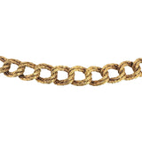 18k Yellow Gold 99g Solid Heavy Vintage Double Curb Link Necklace Italy 40"