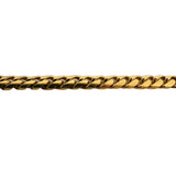 18k Yellow Gold 34g Solid Heavy 4.5mm Cuban Link Chain Necklace Italy 20"