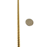 18k Yellow Gold 34g Solid Heavy 4.5mm Cuban Link Chain Necklace Italy 20"