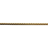 18k Yellow Gold 7.1g UnoAErre Hollow 1.8mm Box Link Chain Necklace Italy 24"