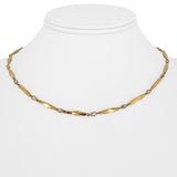 18k Yellow Gold 16g Vintage Ladies Solid Fancy Link Necklace 16"