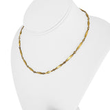 18k Yellow Gold 16g Vintage Ladies Solid Fancy Link Necklace 16"