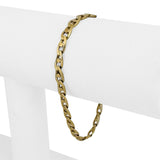 18k Yellow Gold 9.8g Solid Ladies 4.5mm Fancy Gucci Link Bracelet 6.75"