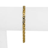 18k Yellow Gold 9.8g Solid Ladies 4.5mm Fancy Gucci Link Bracelet 6.75"