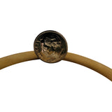 18k Yellow Gold 12.6g Solid Vintage Sea Life 6mm Bangle Bracelet 8.25"