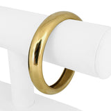 18k Yellow Gold 71g Solid Very Heavy Slip On Bypass Bangle 7.75"