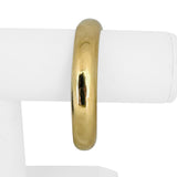 18k Yellow Gold 71g Solid Very Heavy Slip On Bypass Bangle 7.75"