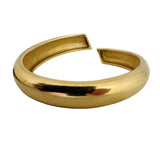 18k Yellow Gold 71g Solid Very Heavy Slip On Bypass Bangle 7.75"
