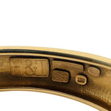 18k Yellow Gold 71g Solid Very Heavy Slip On Bypass Bangle 7.75"