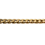 14k Yellow Gold 11.6g Semi Solid 6mm Men's Cuban Link Bracelet Italy 8"