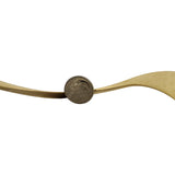 14k Yellow Gold 33g Solid Heavy Geometric Curved Bangle Bracelet 8.75"