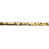 14k Yellow Gold 13.4g Solid Vintage Men's 5mm Figarucci Link Bracelet 8.5"