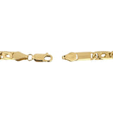 14k Yellow Gold 13.4g Solid Vintage Men's 5mm Figarucci Link Bracelet 8.5"