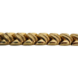 14k Yellow Gold 20g Vintage Ladies 11.5mm Fancy Link Bracelet Turkey 7"