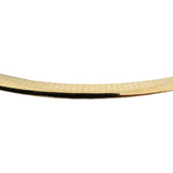 14k Yellow Gold 32.2g Solid Heavy 6mm Flat Omega Collar Necklace 16"