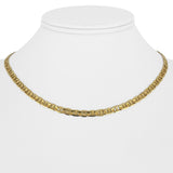14k Yellow Gold 11g Ladies Flat 4mm Mariner Link Chain Necklace Italy 16"