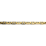 14k Yellow Gold 11g Ladies Flat 4mm Mariner Link Chain Necklace Italy 16"
