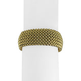 14k Yellow Gold 40.7g Thick Wide 20mm Mesh Link Bracelet Italy 7.25"