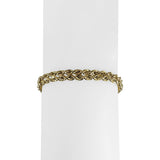 14k Yellow Gold 4.8g Hollow Diamond Cut 6mm Double Rope Bracelet 7.25"