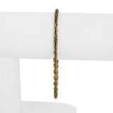 14k Yellow Gold 8g Vintage Men's 3.5mm Squared Rope Bracelet 8"