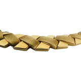 14k Yellow Gold 30.4g Vintage Graduated Fancy X Link Necklace 16"